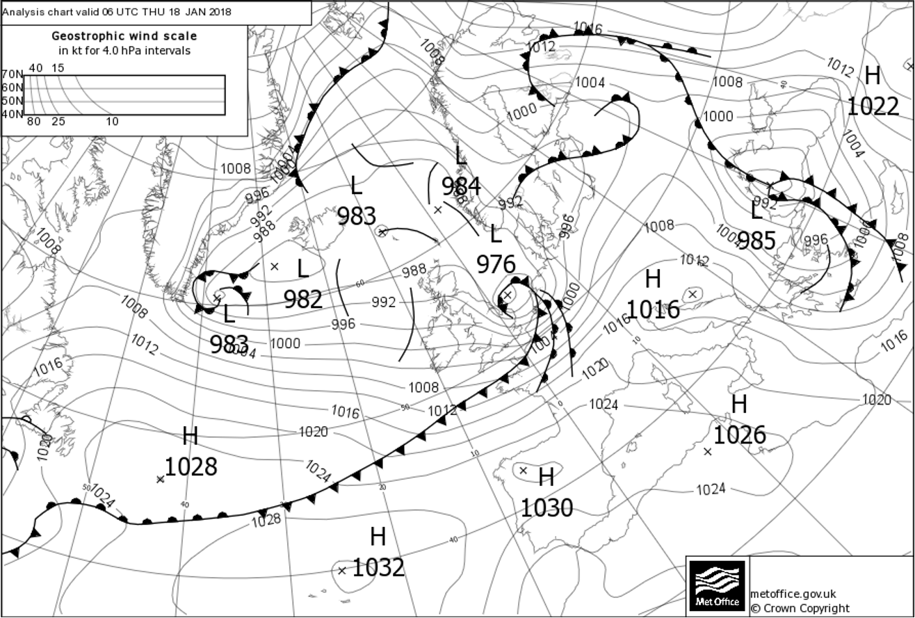 Synop chart 180600