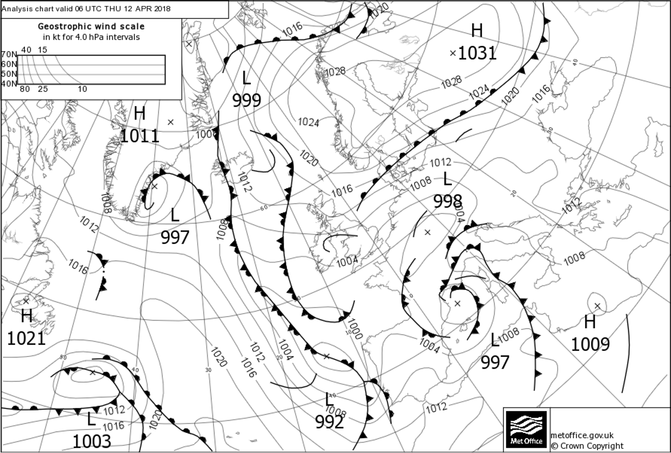 Synop chart.